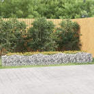 Verhoogde schanskorf van gegalvaniseerd ijzer voor een stabiele border - 400 x 50 x 50 cm / 1 - Bloempotten &