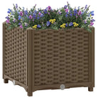 Verhoogde tuinbak voor bloemen en planten - Bruin / 40 x 40 x 38 cm / 1 - Bloempotten & plantenbakken