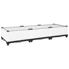 Verhoogde tuinbak voor bloemen en planten - Wit / 120 x 40 x 23 cm / 1 - Bloempotten & plantenbakken