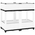 Verhoogde tuinbak voor bloemen en planten - Wit / 80 x 40 x 71 cm / 1 - Bloempotten & plantenbakken