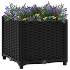 Verhoogde tuinbak voor bloemen en planten - Zwart / 40 x 40 x 38 cm / 1 - Bloempotten & plantenbakken