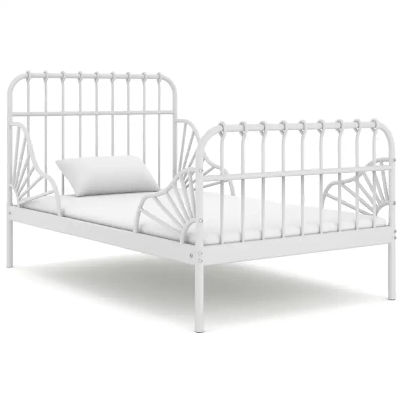 Verlengbaar ledikant van stevig gepoedercoat metaal voor heerlijke nachtrust - Bedden & bedframes
