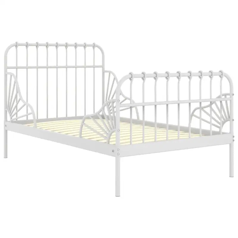Verlengbaar ledikant van stevig gepoedercoat metaal voor heerlijke nachtrust - Bedden & bedframes