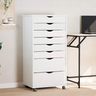 Verplaatsbare lockerkast van massief grenenhout voor gemakkelijk schoonmaken - Wit / 53 x 39 x 103 cm / 1