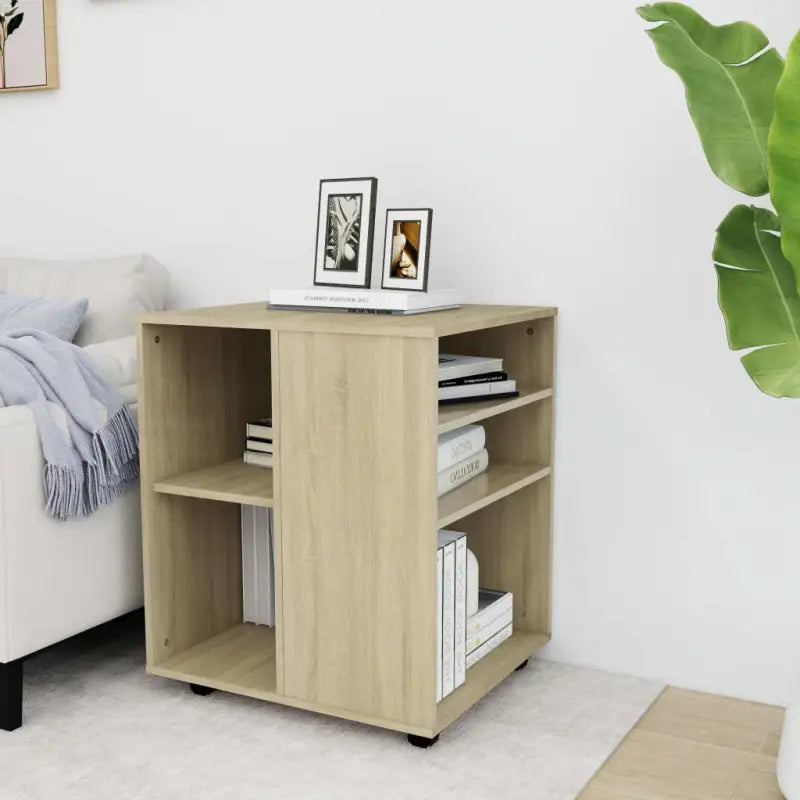 Verplaatsbare opbergkast van bewerkt hout met moderne uitstraling - Sonoma eiken / 1 - Opbergkasten & lockerkasten