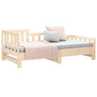 Verrijdbare slaapbank van massief grenenhout met flexibele afmetingen - Bedden & bedframes