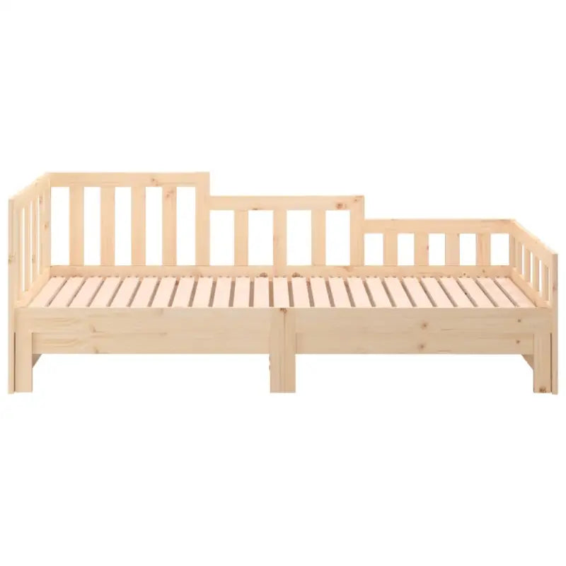 Verrijdbare slaapbank van massief grenenhout met flexibele afmetingen - Bedden & bedframes