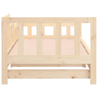 Verrijdbare slaapbank van massief grenenhout met flexibele afmetingen - Bedden & bedframes
