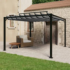 Verstelbaar lamellendak Partytent en prieëlen voor tuin en terras - Antraciet / 3 x 3 m / 1 - Partytenten & prieëlen