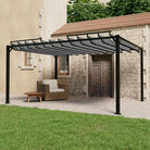 Verstelbaar lamellendak Partytent en prieëlen voor tuin en terras - Antraciet / 3 x 4 m / 1 - Partytenten & prieëlen