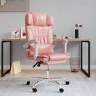 Verstelbare bureaustoel met elegante look en duurzame materialen Met totale afmetingen - Roze / 1 / zonder