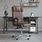 Verstelbare bureaustoel met elegante look en duurzame materialen Met totale afmetingen - Bruin / 1 / met massagefunctie