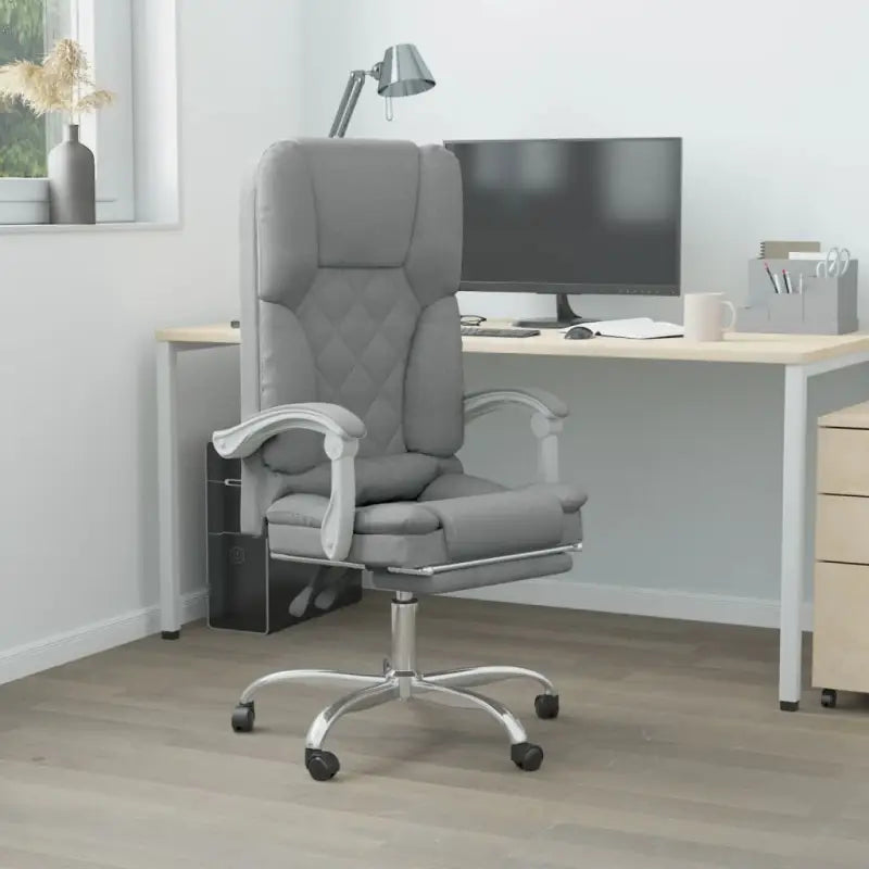 Verstelbare bureaustoel met totale afmetingen en modern design - Lichtgrijs / 1 - Bureaustoelen