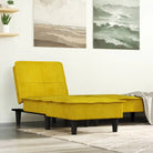 Verstelbare chaise longue met compacte totale afmetingen voor kleine ruimtes - Geel / 1 - Chaises longues