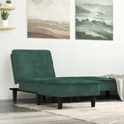 Verstelbare chaise longue met compacte totale afmetingen voor kleine ruimtes - Donkergroen / 1 - Chaises longues
