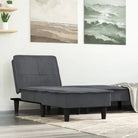 Verstelbare chaise longue met compacte totale afmetingen voor kleine ruimtes - Donkergrijs / 1 - Chaises longues