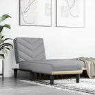 Verstelbare chaise longue voor compacte ontspanningshoek met totale afmetingen - Lichtgrijs / 1 - Chaises longues