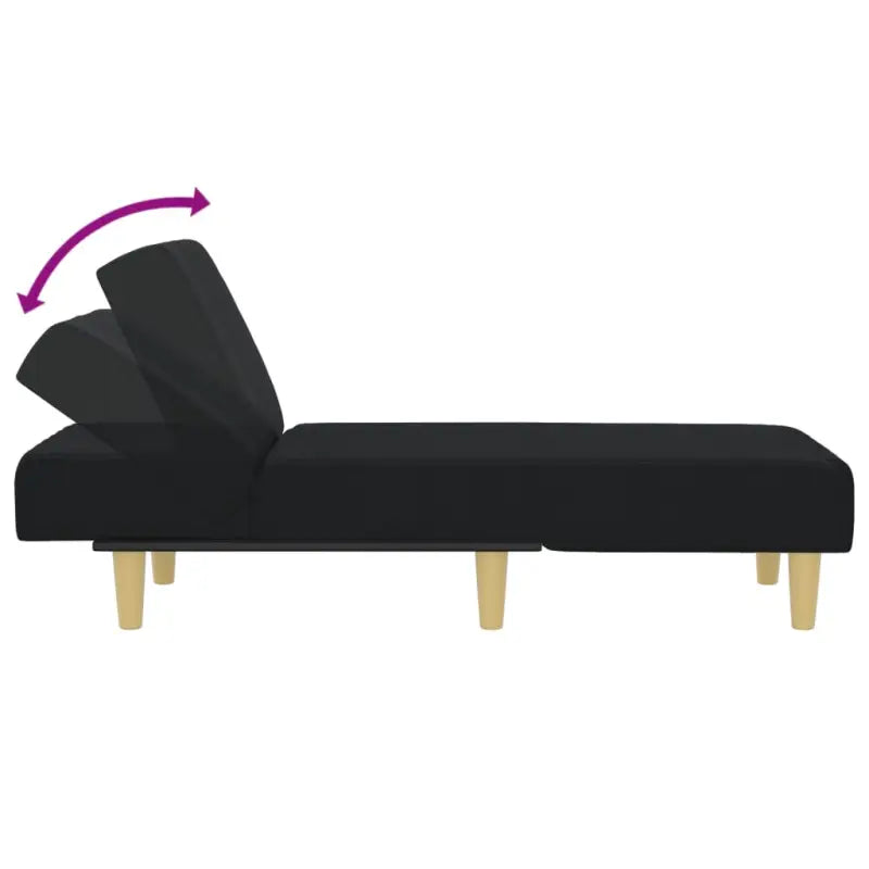 Verstelbare chaise longue voor kleine ontspanningshoek met totale afmetingen - Chaises longues