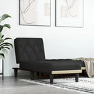 Verstelbare chaise longue voor kleine ontspanningshoek met totale afmetingen - Zwart / 1 - Chaises longues