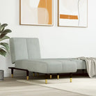 Verstelbare chaise longue voor kleine ontspanningshoek met totale afmetingen - Lichtgrijs / 1 - Chaises longues