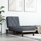 Verstelbare chaise longue voor kleine ontspanningshoek met totale afmetingen - Donkergrijs / 1 - Chaises longues