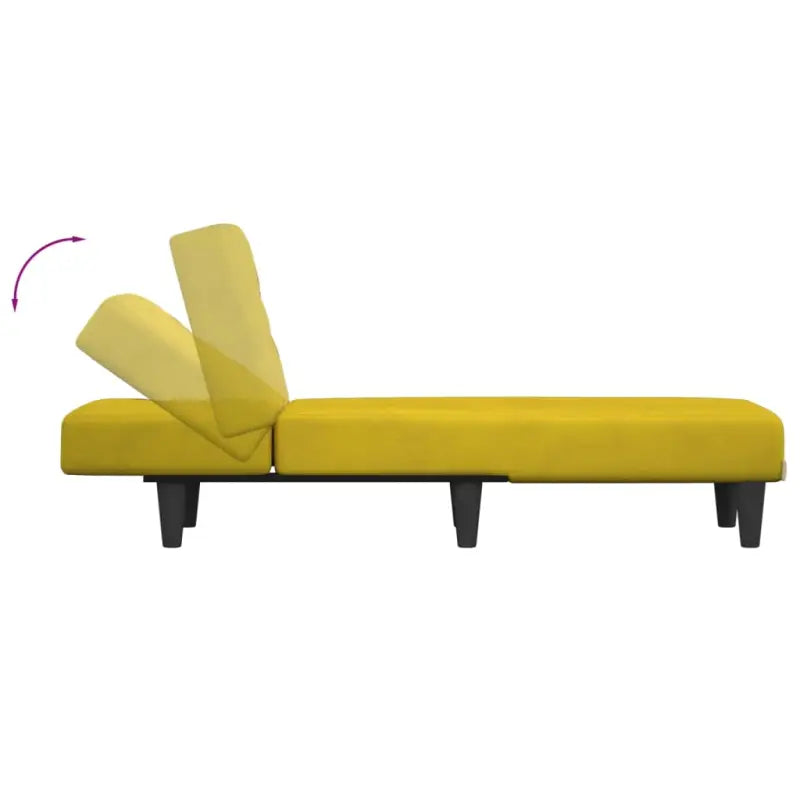 Verstelbare chaise longue voor kleine ontspanningshoek met totale afmetingen - Chaises longues