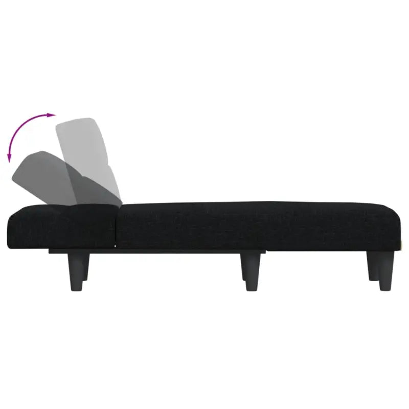 Verstelbare chaise longue voor kleine ontspanningshoek met totale afmetingen - Chaises longues
