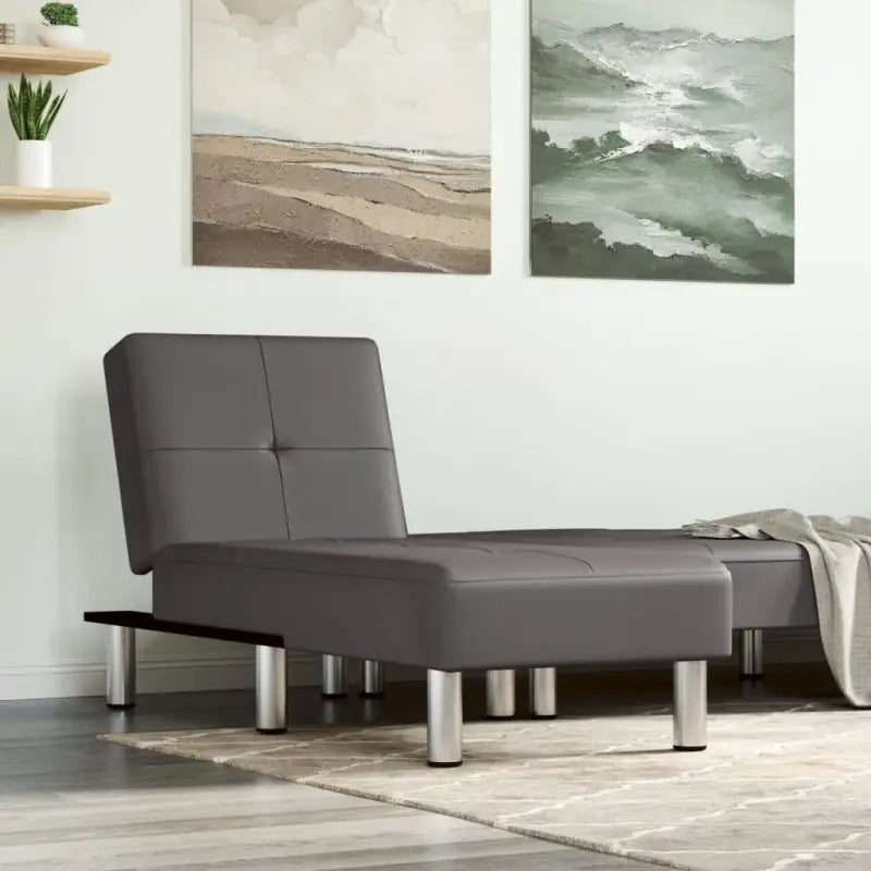 Verstelbare chaise longue voor kleine ontspanningshoekje met totale afmetingen - Chaises longues