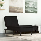 Verstelbare chaise longue voor kleine ontspanningshoekje met kleine totale afmetingen - Zwart / 1 - Chaises longues