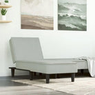 Verstelbare chaise longue voor kleine ontspanningshoekje met kleine totale afmetingen - Lichtgrijs / 1 - Chaises longues