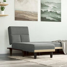 Verstelbare chaise longue voor kleine ontspanningshoekjes met totale afmetingen - Donkergrijs / 1 - Chaises longues