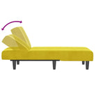 Verstelbare chaise longue voor kleine ontspanningshoekjes totale afmetingen - Chaises longues