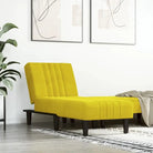 Verstelbare chaise longue voor kleine ontspanningshoekjes totale afmetingen - Geel / 1 - Chaises longues