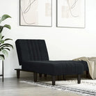 Verstelbare chaise longue voor kleine ontspanningshoekjes totale afmetingen - Zwart / 1 - Chaises longues