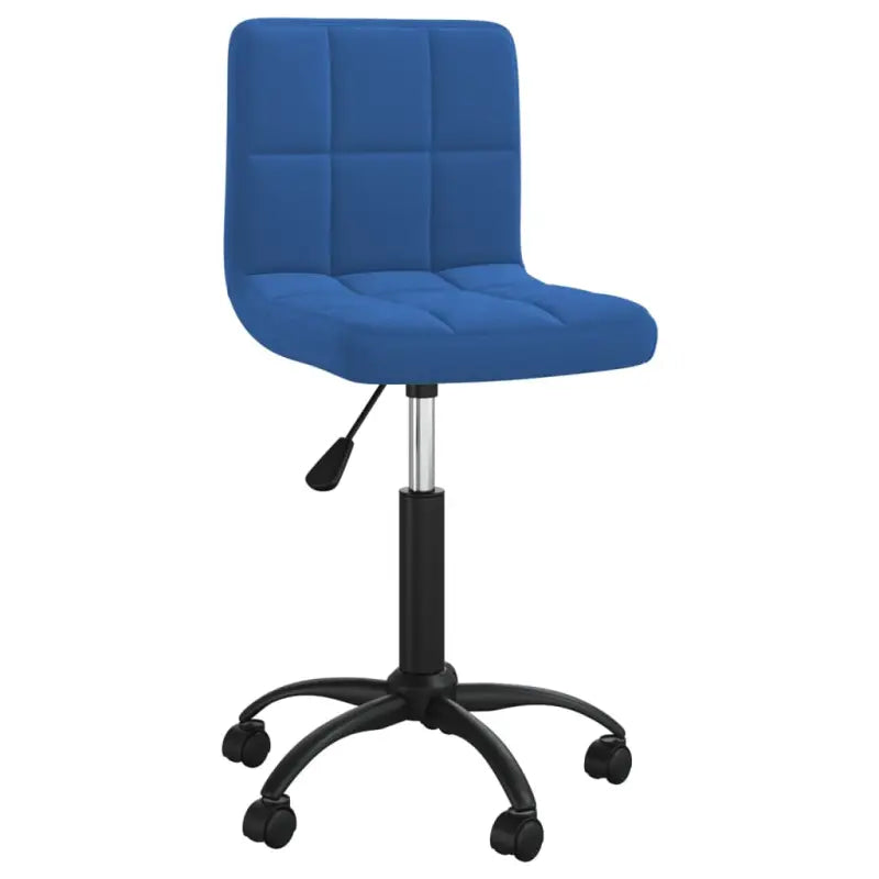 Verstelbare draaibare eetkamerstoel van zacht fluweel - Blauw / 1 - Eetkamerstoelen