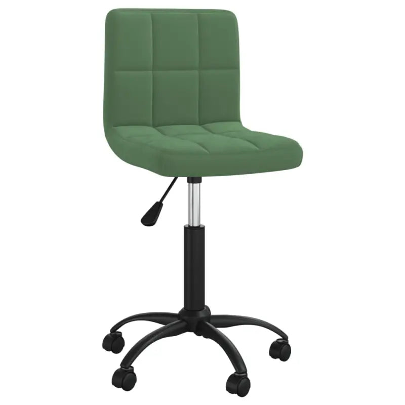 Verstelbare draaibare eetkamerstoel van zacht fluweel - Donkergroen / 1 - Eetkamerstoelen