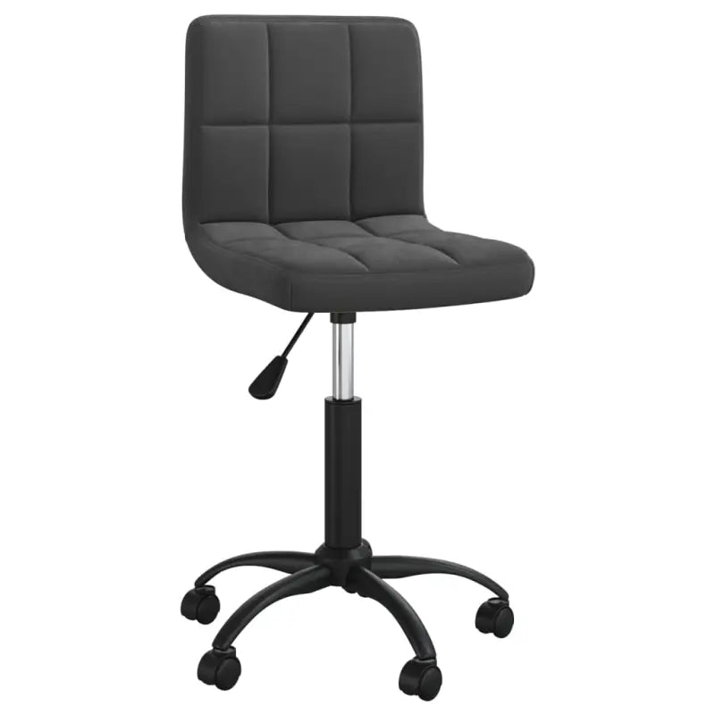 Verstelbare draaibare eetkamerstoel van zacht fluweel - Zwart / 1 - Eetkamerstoelen