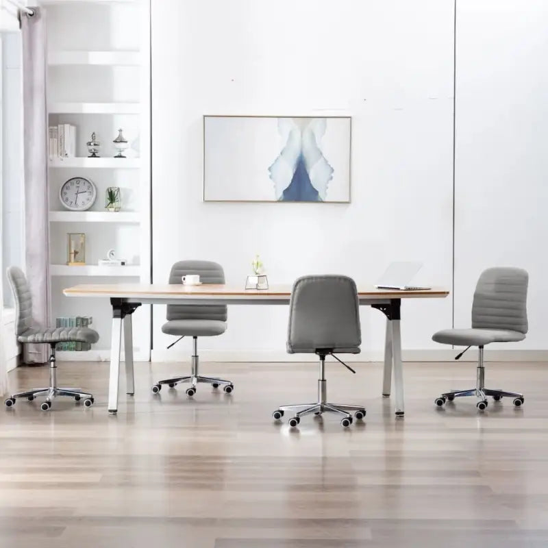 Verstelbare eetkamerstoelen met levering bevat en moderne uitstraling - Lichtgrijs / 4 - Eetkamerstoelen