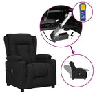 Verstelbare elektrische massagestoel met comfortabele posities - Zwart / 1 - Elektrische massagestoelen