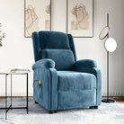 Verstelbare elektrische massagestoel met krachtige motor voor ultiem comfort - Blauw / 1 - Elektrische massagestoelen
