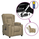 Verstelbare elektrische massagestoel voor ultiem comfort en ontspanning - Cappuccino / 1 - Elektrische massagestoelen