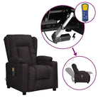 Verstelbare elektrische massagestoel voor ultiem comfort en ontspanning - Zwart / 1 - Elektrische massagestoelen