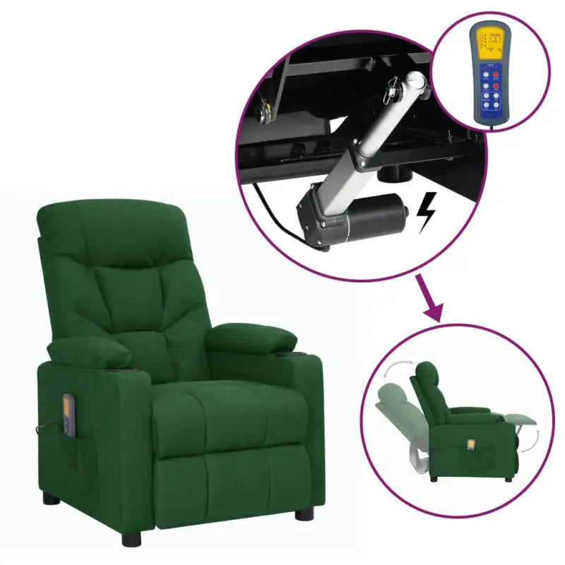 Verstelbare elektrische massagestoel voor verminderde fysieke belasting - Donkergroen / 1 - Elektrische massagestoelen