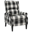 Verstelbare fauteuil met zachte stof en duurzame houten poten totale afmetingen - Multikleur / 1 - Fauteuils &