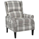 Verstelbare fauteuil met zachte stof en duurzame houten poten totale afmetingen - Fauteuils & Relaxfauteuils