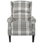 Verstelbare fauteuil met zachte stof en duurzame houten poten totale afmetingen - Fauteuils & Relaxfauteuils