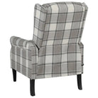 Verstelbare fauteuil met zachte stof en duurzame houten poten totale afmetingen - Fauteuils & Relaxfauteuils
