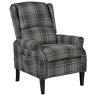 Verstelbare fauteuil met zachte stof en duurzame houten poten totale afmetingen - Grijs / 1 - Fauteuils & Relaxfauteuils
