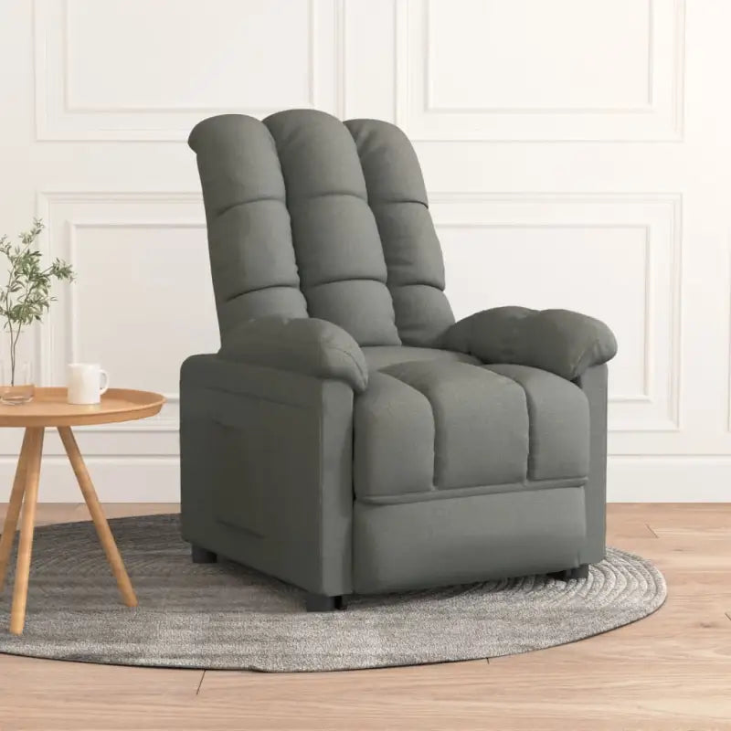 Verstelbare fauteuil voor ontspannen zitplezier en comfort - Donkergrijs / 1 - Fauteuils & Relaxfauteuils