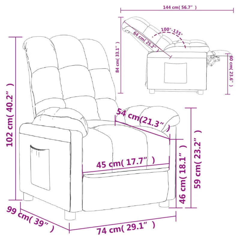 Verstelbare fauteuil voor ontspannen zitplezier en comfort - Fauteuils & Relaxfauteuils